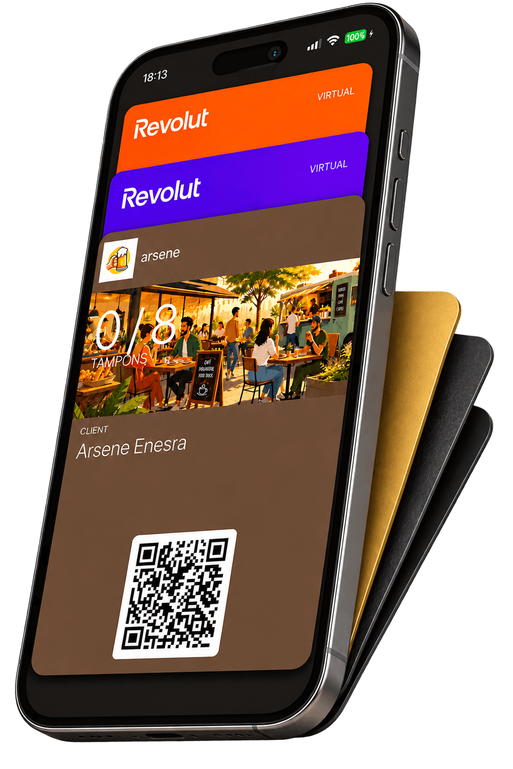 Carte de fidélité Comeback ajoutée dans Apple Wallet sur un iPhone